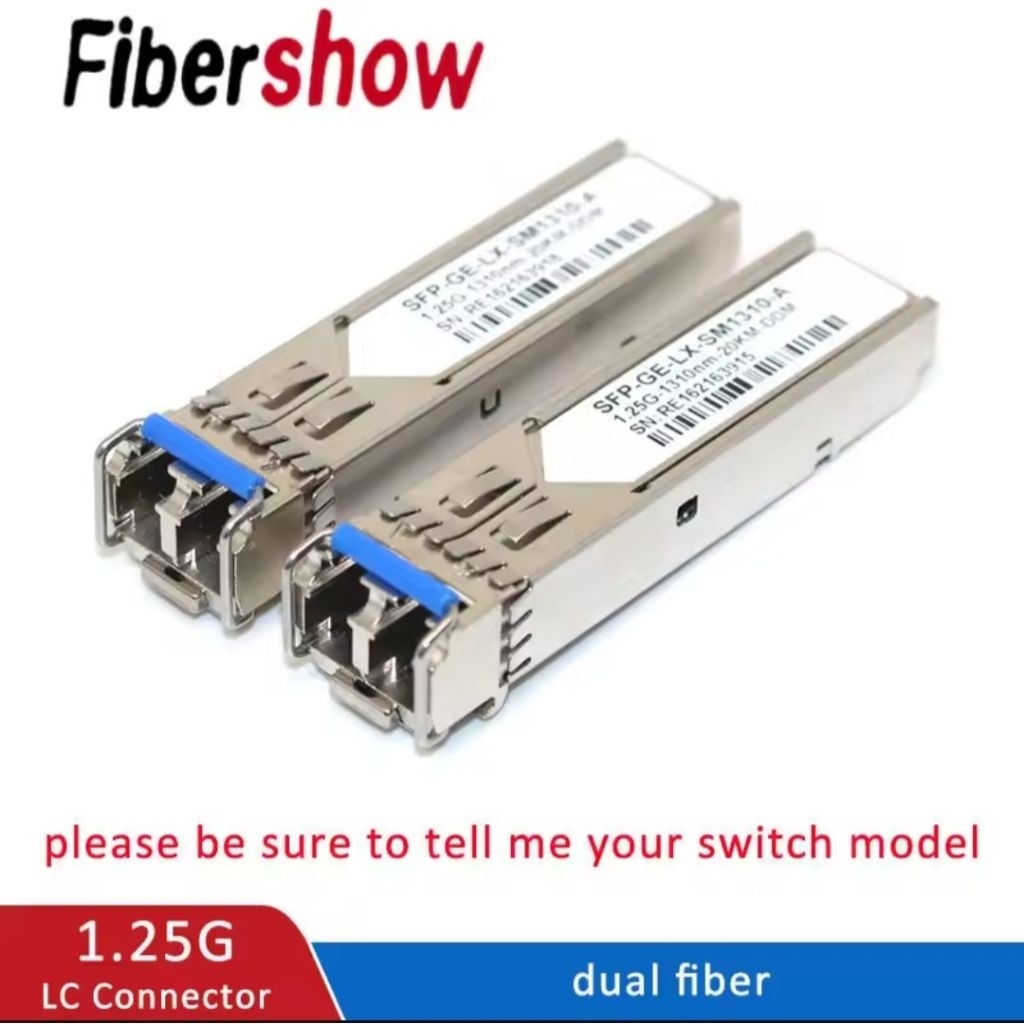 1.25G LC SFP Single-mode Duplex Optic Module LC Gigabit SFP Fiber ...