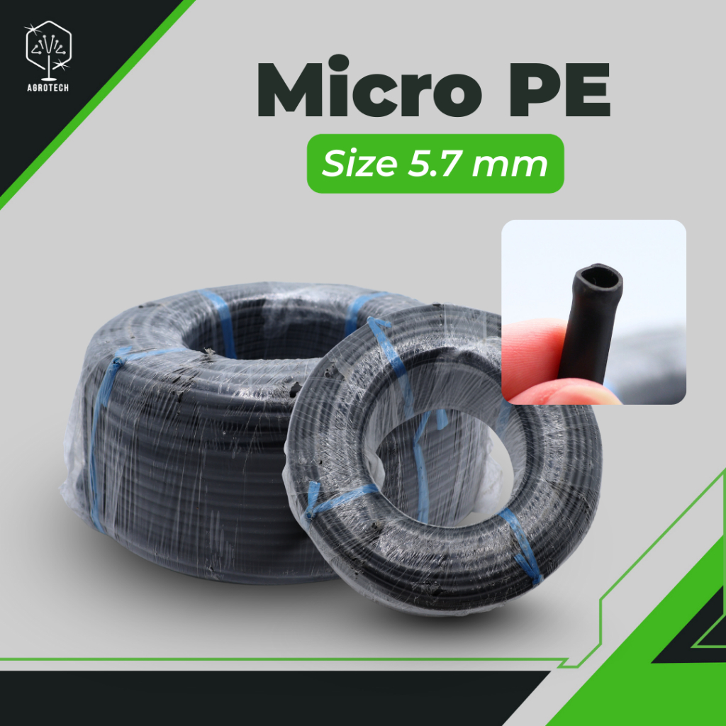 1 เมตร(m) สายไมโคร PE สีดำ 5/7 มิล วัสดุ PVC (ท่อ flex) | Shopee Thailand