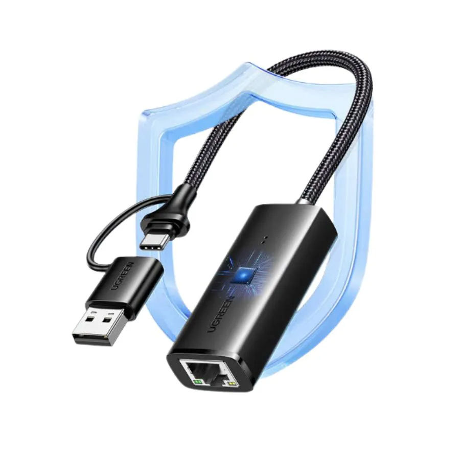 Ugreen 15638 CM650 USB Type-C with USB-A to Gigabit network port cable ...