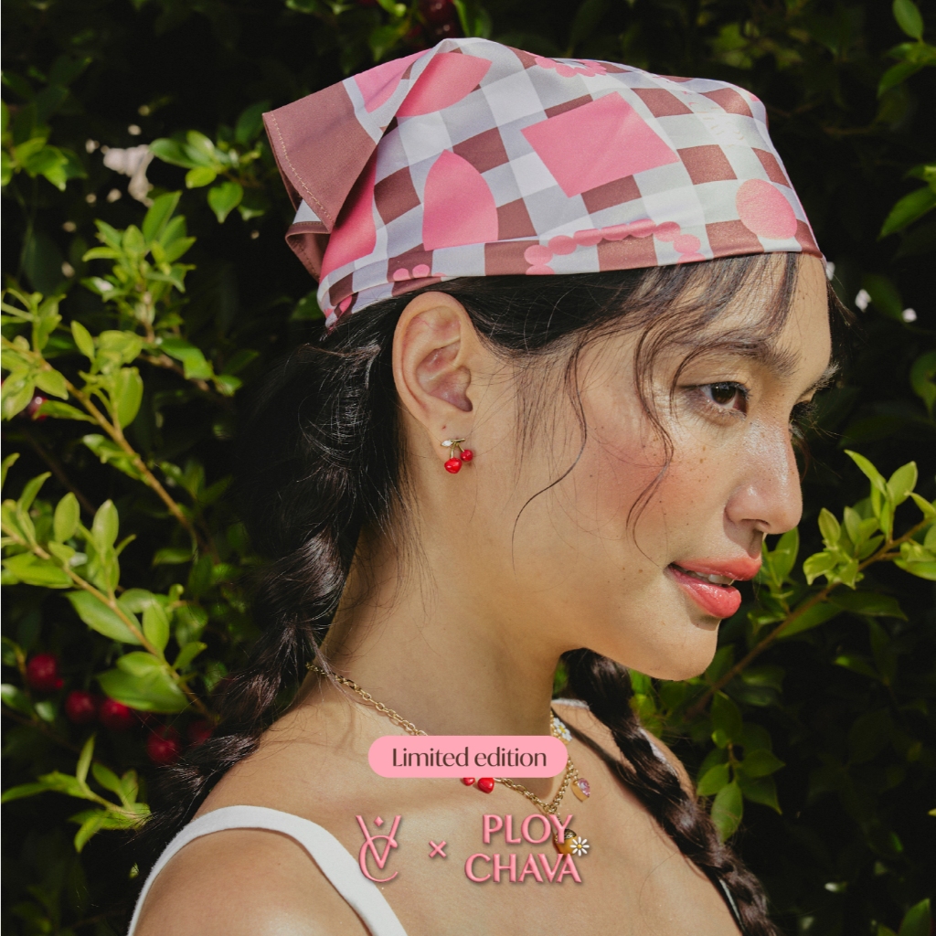 Valichain x Ploy Chava Cherry Studs | Shopee Thailand