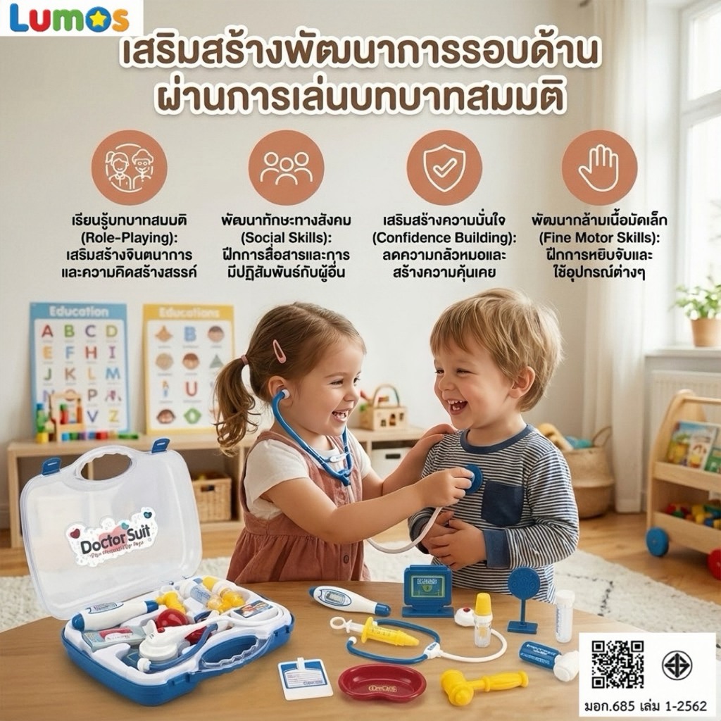 Lumos ของเล่น เกระเป๋าเรียนรู้คุณหมอรุ่นจิ๋ว (Junior Doctor Learning ...