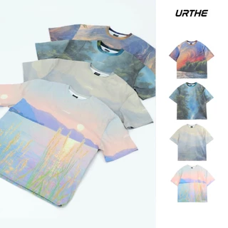 URTHE - เสื้อยืด พิมพ์ลายเต็มตัว Oversize รุ่น ALL-OVER PRINT TEE