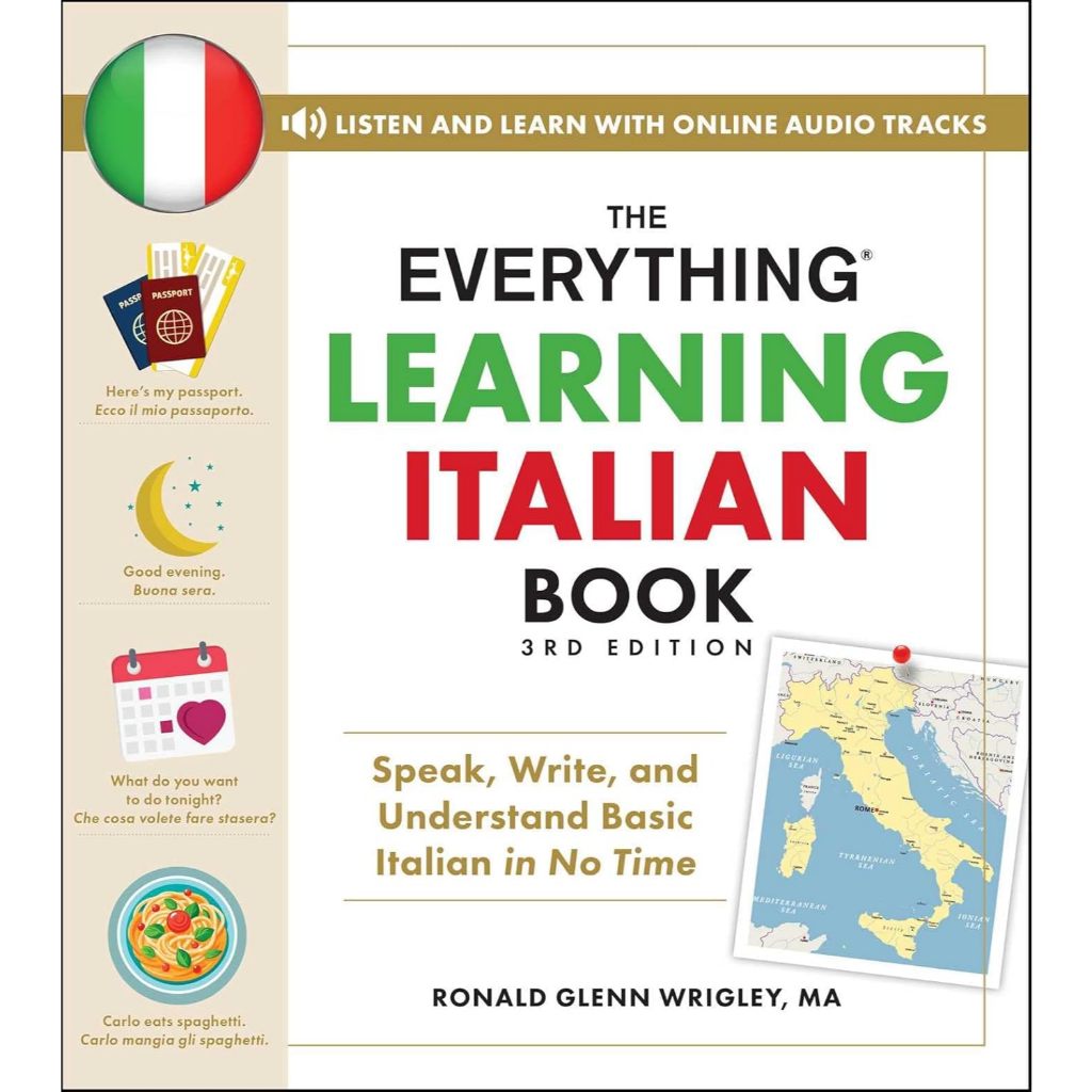 หนังสือ THE EVERYTHING LEARNING ITALIAN BOOK: SPEAK, WRITE, AND ...