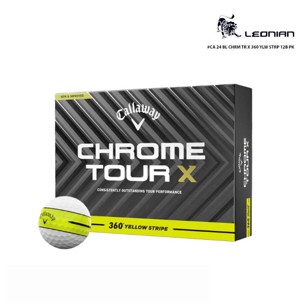ลูกกอล์ฟ Callaway 24 CHRM TR X 360 YLW STRP 12B PK | Shopee Thailand