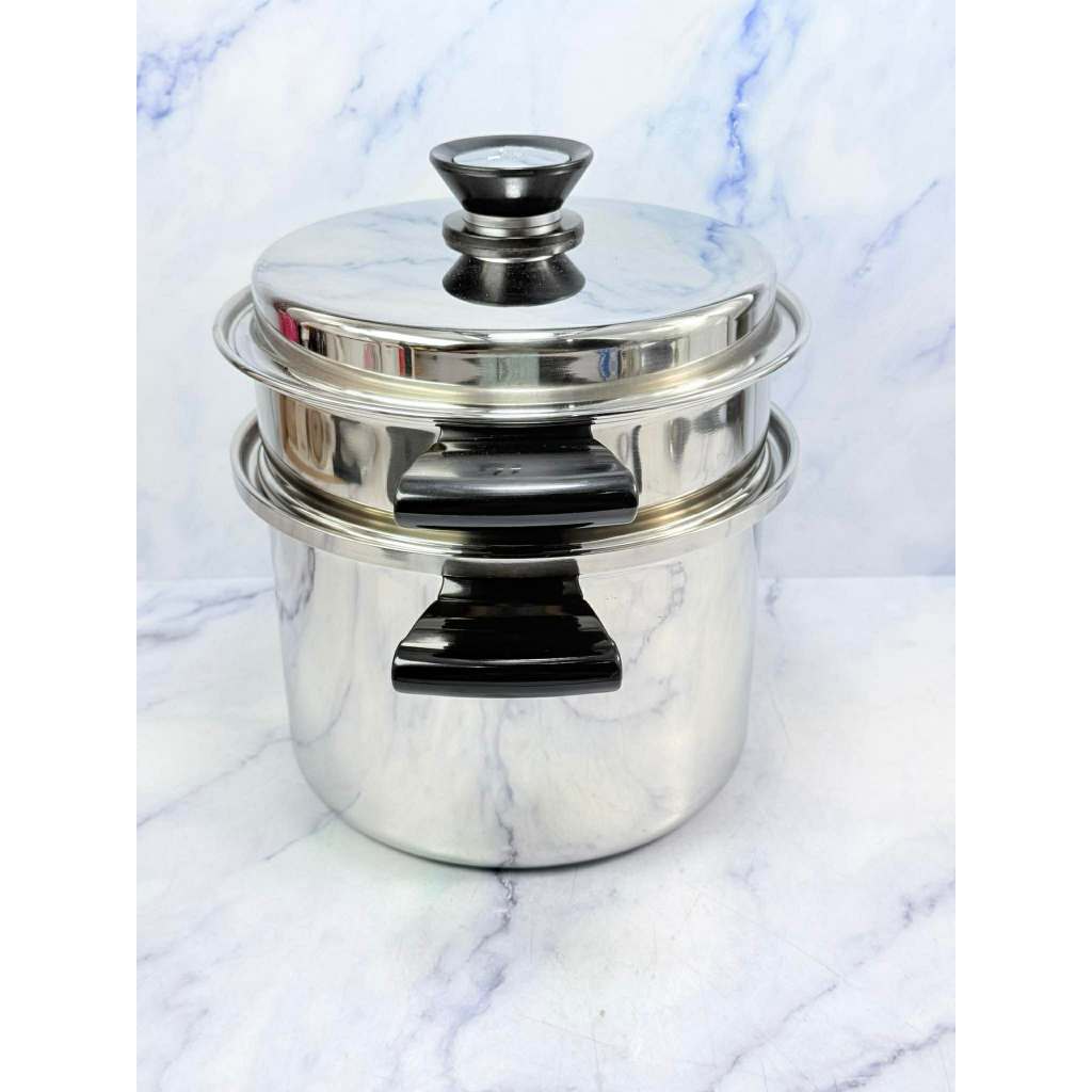 Amway Queen ชุดหม้อนึ่งไซส์เล็ก​ Stainles steel 18/8 Made in Usa