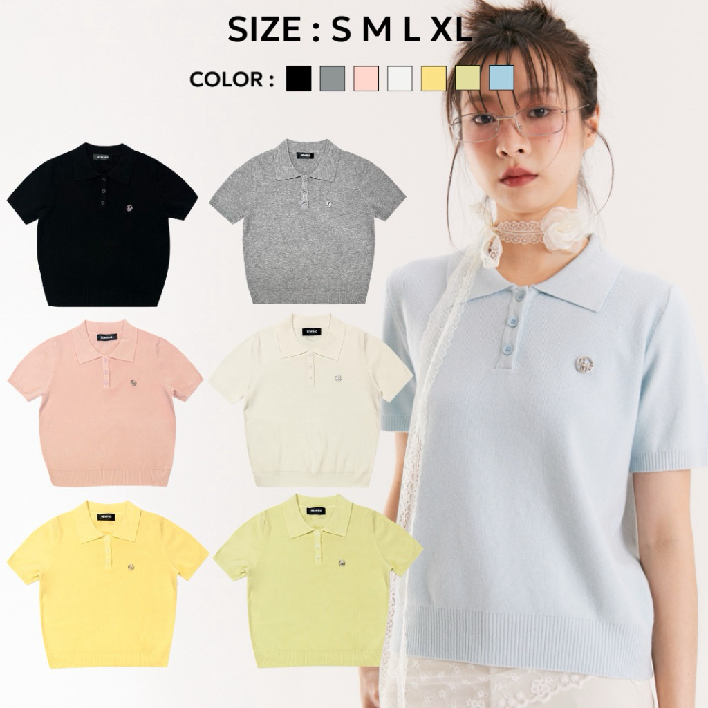 ++มือ2++ Bemingtopเสื้อโปโลไหมพรม สีครีม ไซต์L | Shopee Thailand