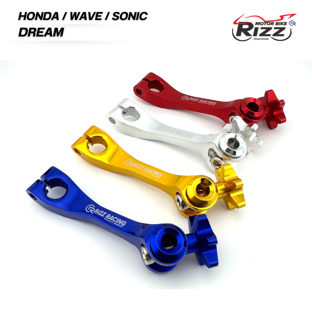 มือลิงเบรคหลัง HONDA WAVE/DREAM CNC อลูมิเนียมสีเดียว รูปที่ 3