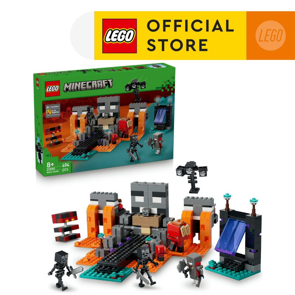 LEGO Minecraft 21590 Wither Battle (494pcs.), Building Blocks, Kids Toy ...