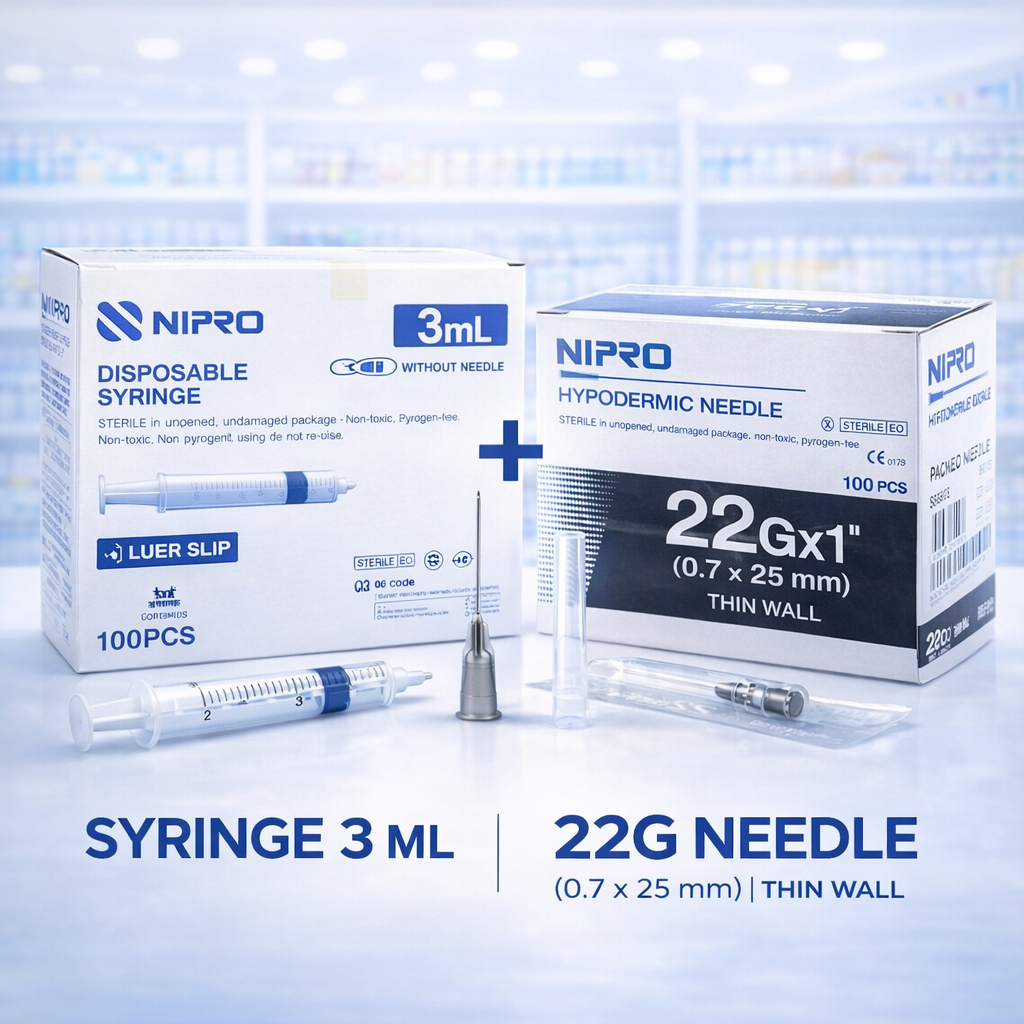 **พร้อมส่ง** Nipro syringe - นิโปร ไซริงค์ ขนาด 3 ml + Hypodermic ...