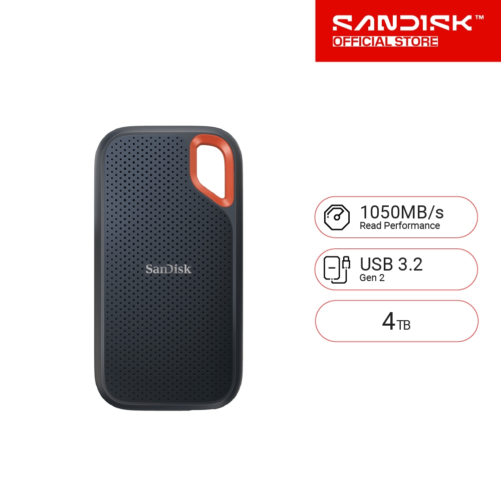 SanDisk Extreme Portable SSD ความจุ 4TB (SDSSDE61-4T00-G25) Read