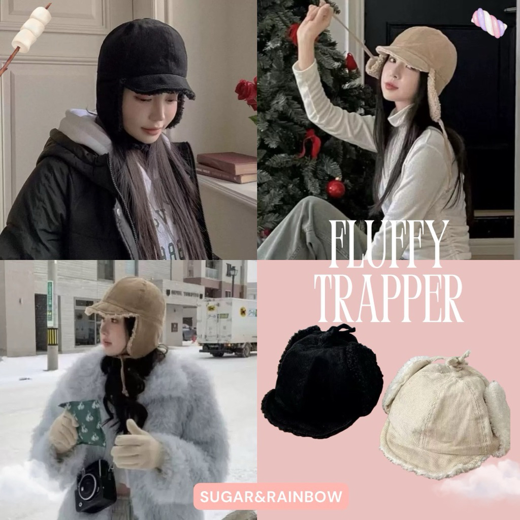 เติมของแล้วน้าา~~🤍FLUFFY TRAPPER ️ หมวกปิดหูกันหนาวนุ่มๆ 🐑 หรูๆละมุนสุด ...