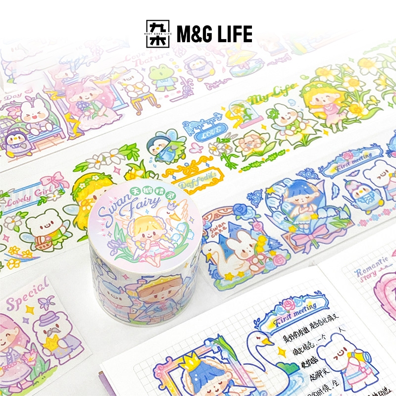 M&G LIFE x zZoton Sticker เทปกาวสำหรับตกแต่งสมุดบันทึก สติกเกอร์สำหรับ ...
