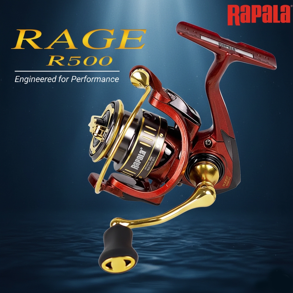 RAPALA RAGE R500 - ขนาดเบอร์500 รอกตกกุ้ง Ajing รอกสปิ๋ว รอกงานสตรีม UL ...