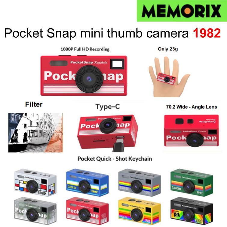 Pocket Snap mini thumb camera 1982 model กล้องจิ๋ว 1080P กล้องพวงกุญแจ ...