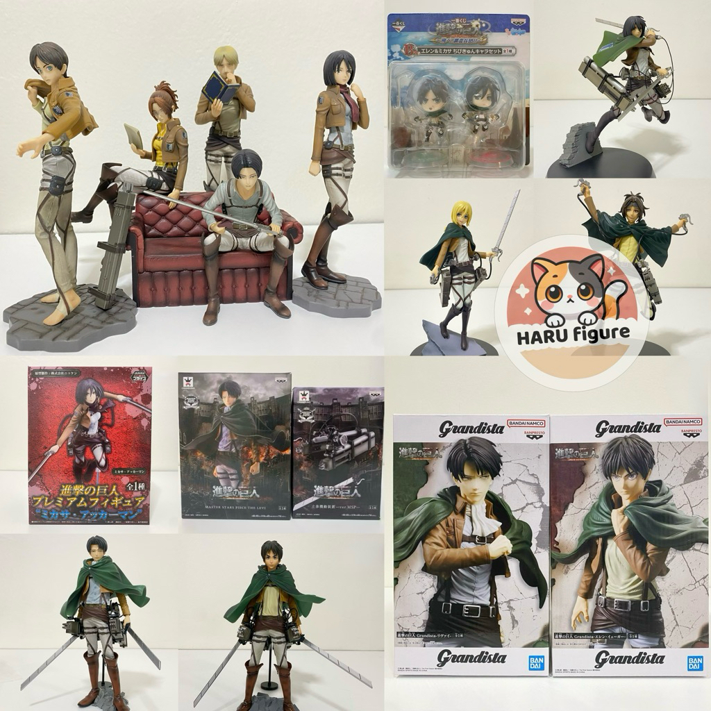 [พร้อมส่ง/มือ1-2/ของเเท้] รวมฟิกเกอร์ Attack On Titan - ผ่าพิภพไททัน ...