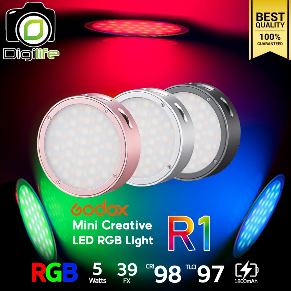 ลดล้างสต๊อก - Godox LED R1 RGB - 5W 2500-8500K 1800mAh / Digilife ...