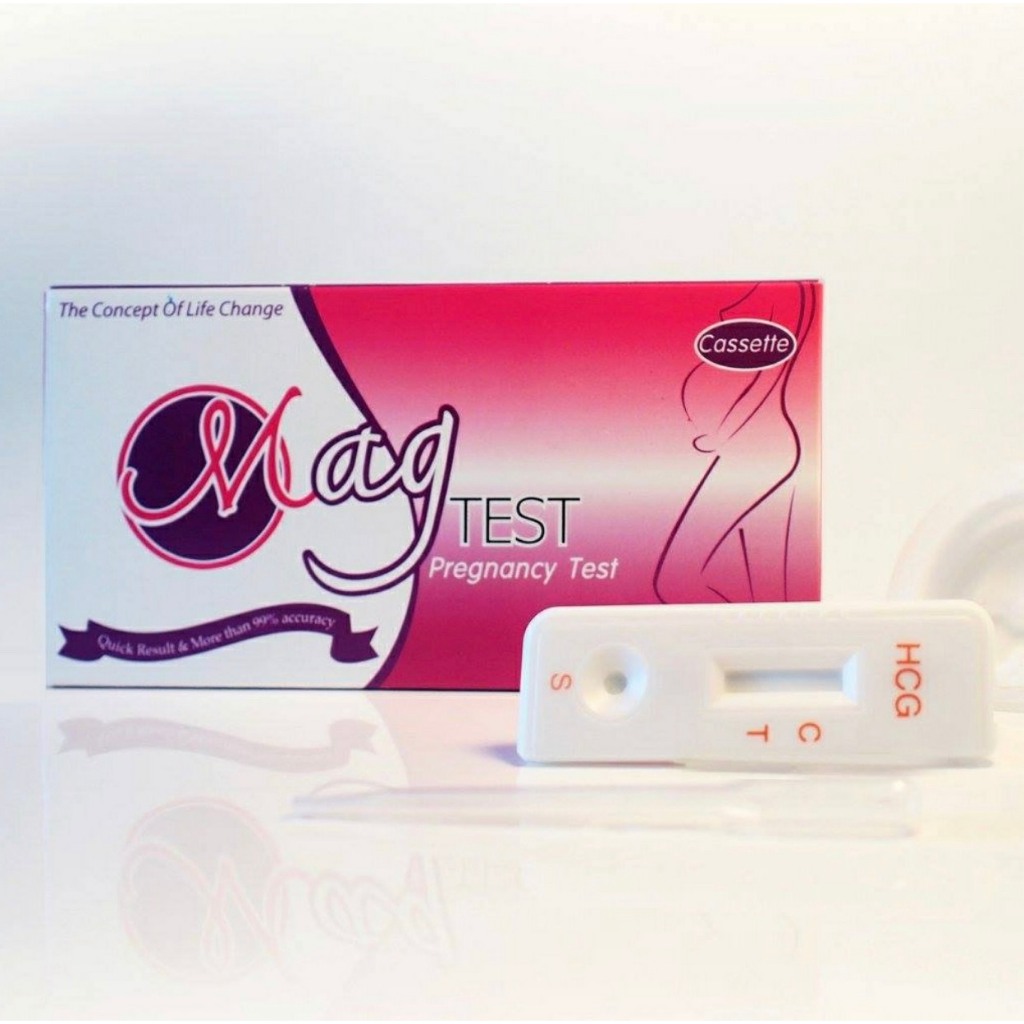 ที่ตรวจครรภ์ MAG TEST ชุดตรวจตั้งครรภ์ แม่นยำ ความไวสูง แบบจุ่ม แบบหยด ...