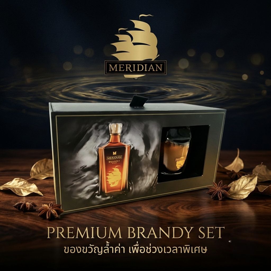 MERIDIAN Premium Brandy Glass Set แก้วบรั่นดีเมอริเดียน 2 ใบ รุ่น ...