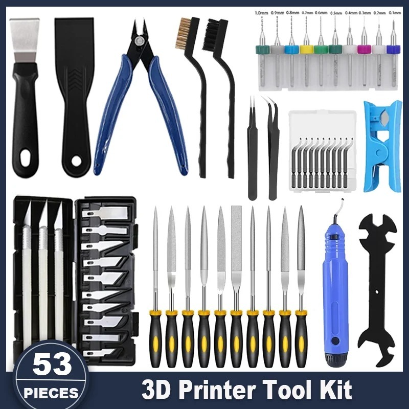 3D Printer Tools Kit, 53pcs 3D Printer Accessories for All FDM/SLA ...
