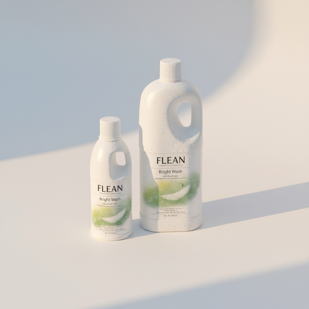 FLEAN Bright Wash น้ำยาซักผ้าขาว ผ้าสี ขจัดคราบ อ่อนโยนต่อผ้า 500ml,1L ...