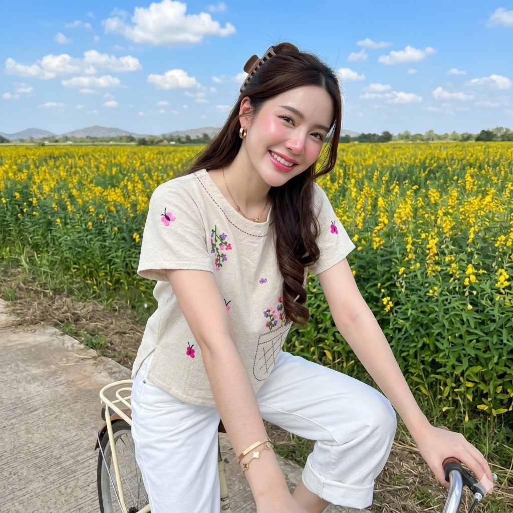 LANNA – เสื้อแฮนเมด ปักลายด้วยมือแท้ เนื้อผ้านุ่มมาก
