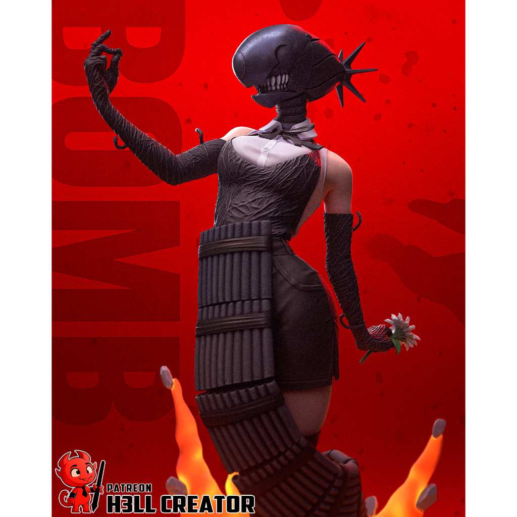 Reze : Chainsaw Man : Model Figure Resin โมเดล ผลิตตามสั่ง Bust ...