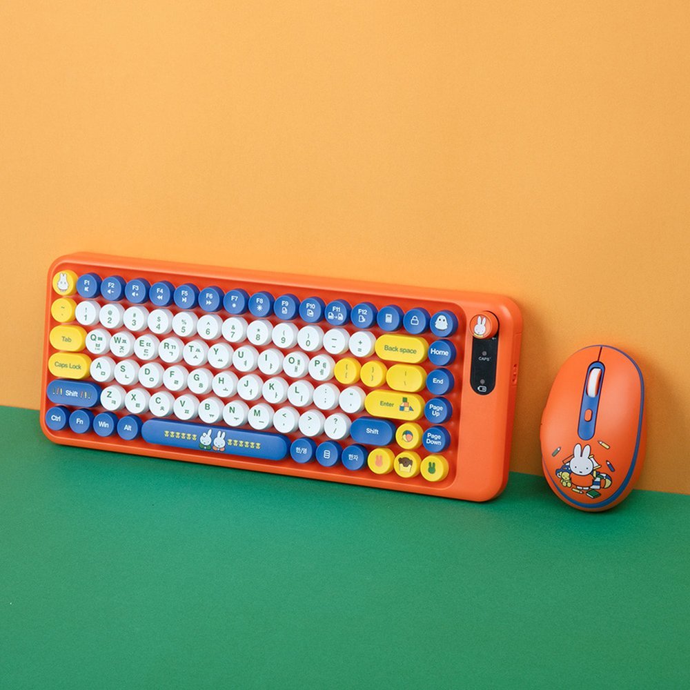 ( พร้อมส่ง ) Miffy Wireless Keyboard Mouse Set ชุดคีย์บอร์ดพร้อมเมาส์ ...