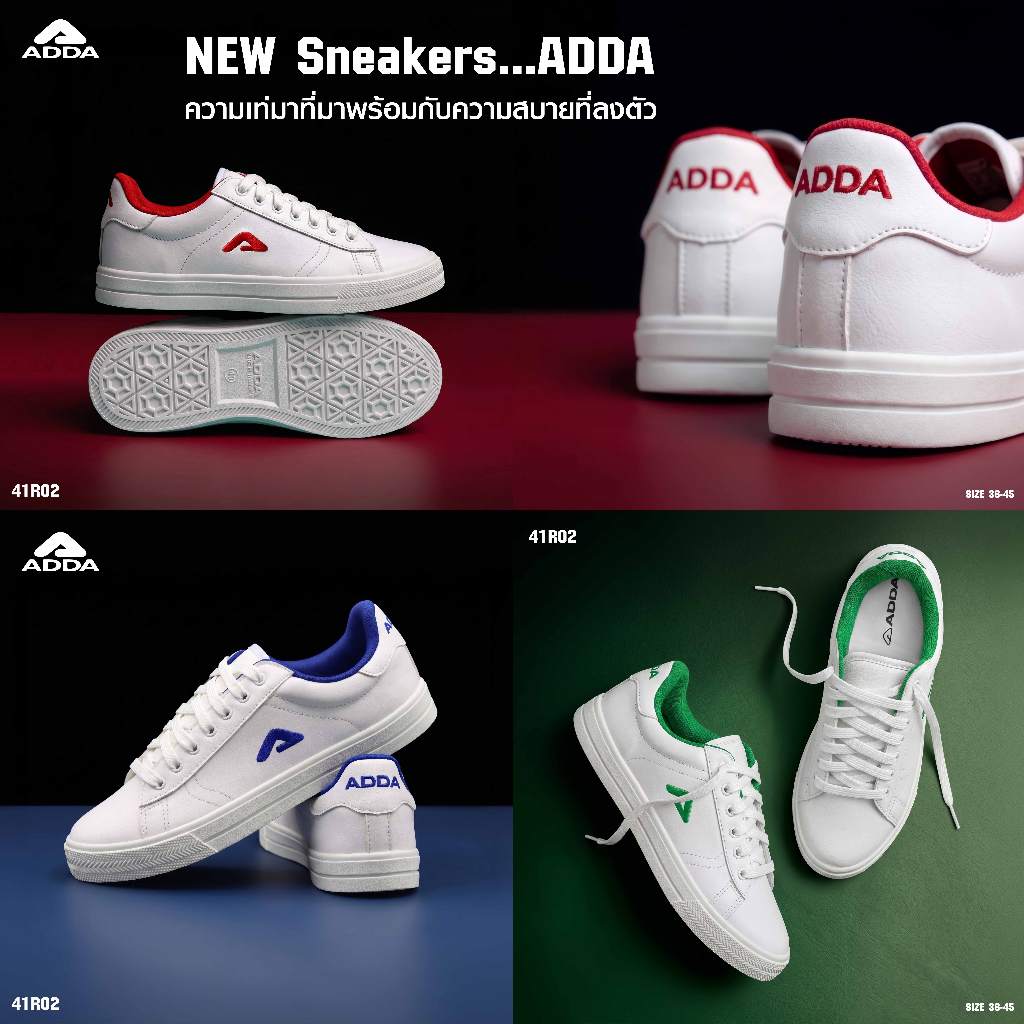 ADDA รองเท้าผ้าใบ รุ่น 41R02 (ไซส์ 36 – 45)