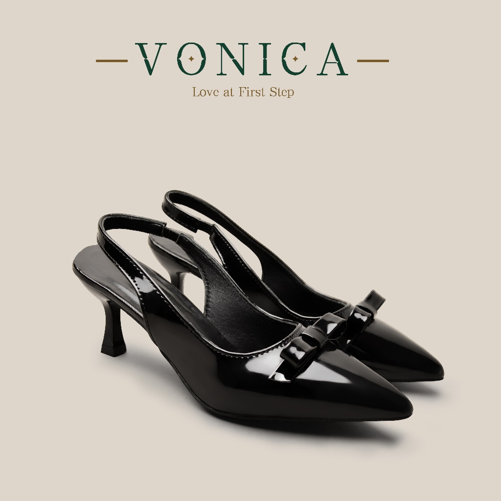 VONICA รองเท้าส้นสูงผู้หญิงสไตล์ฝรั่งเศส 2 นิ้ว รองเท้าส้นเข็ม รองเท้า ...