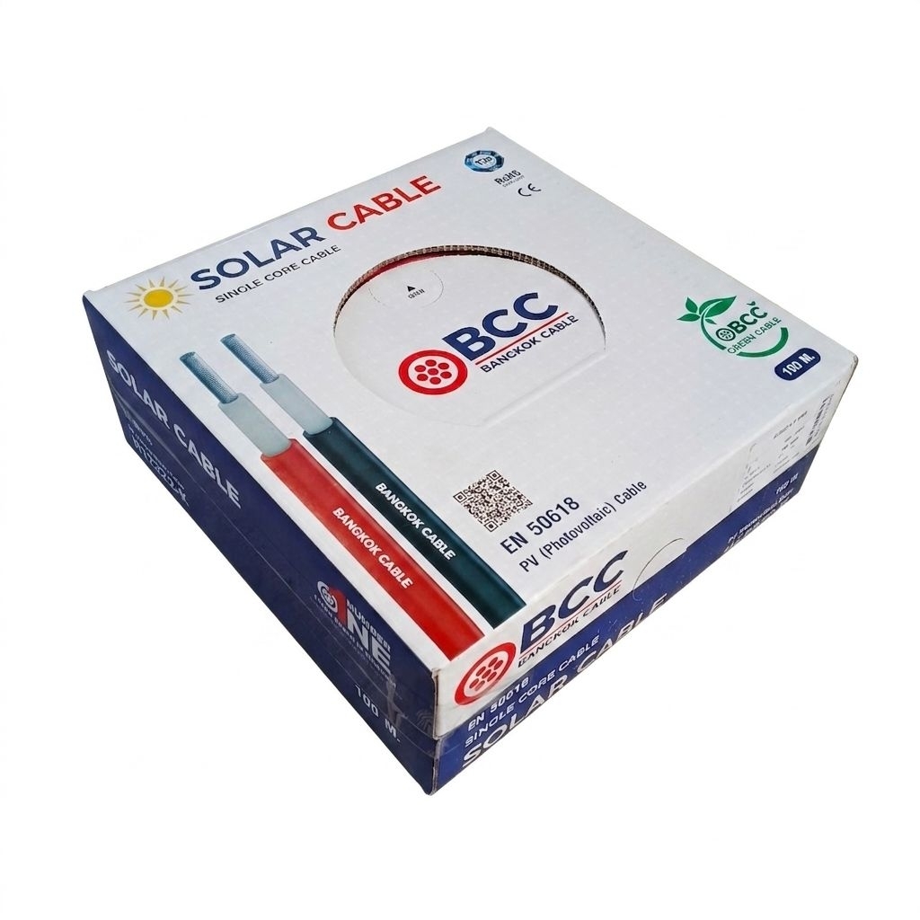 BCC PV CABLE H1Z2Z2-K สายไฟโซล่าเซลล์ 1x6 Sq.mm 1.5(1.8) kV DC 1.0/1.0 ...