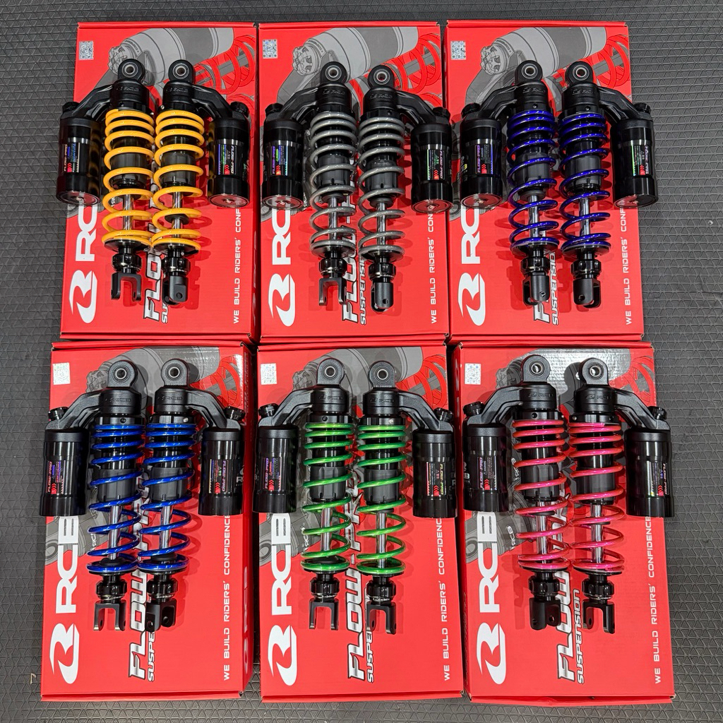 โช้ค RCB Flow Pro ปรับ3จุด สูง 305mm สำหรับ Aerox / Nmax V2 V3 Turbo ...