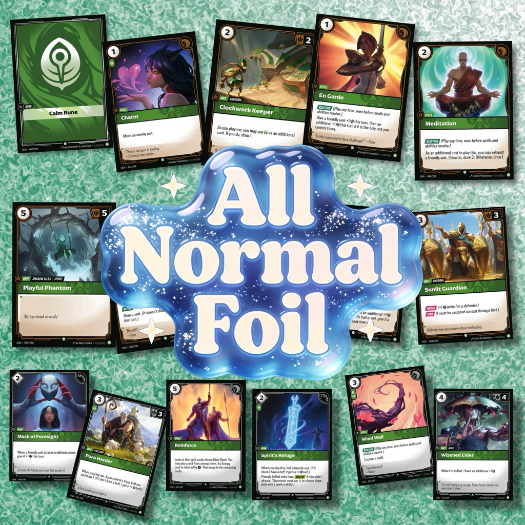 Riftbound Origins Calm ระดับ C,U ( All Foil ) | Shopee Thailand