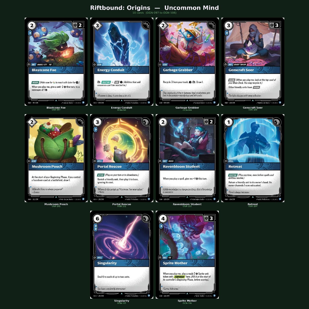 Riftbound : Origins Uncommon single card (Mind) | Shopee Thailand