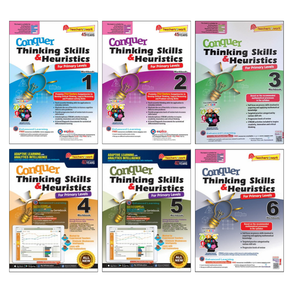 SAP_Thinking Skills & Heuristics Workbook P.1-6 /แบบฝึกหัดทักษะคิด ...