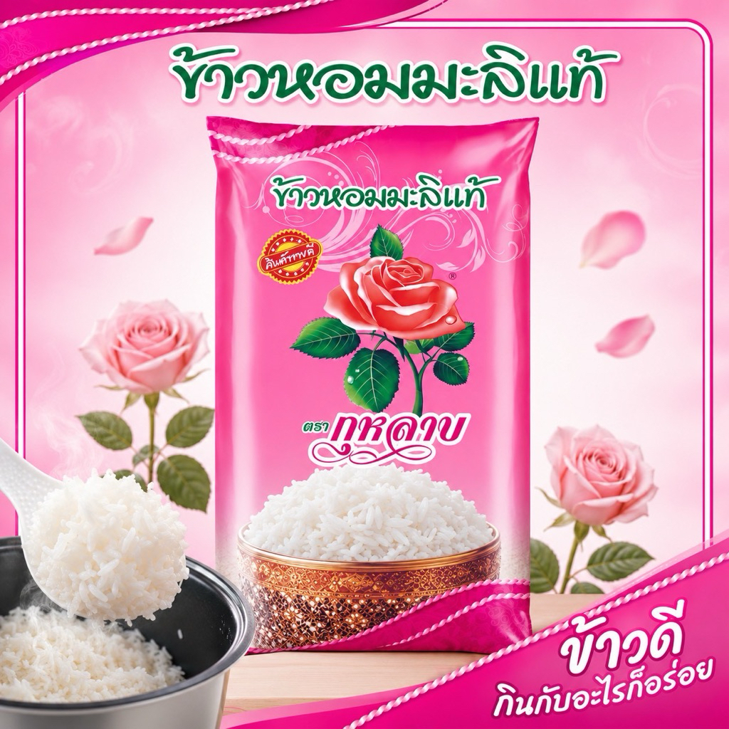 แท้💯ส่งจากโรงสี ✨🌟 🌾ข้าวหอมมะลิกลางปี68/69สีใหม่หอมฟุ้ง ข้าวที่ดีทีสุด📦  🌾ข้าวหอมมะลิ🌾 13KG  ✨ตรากุหลาบ