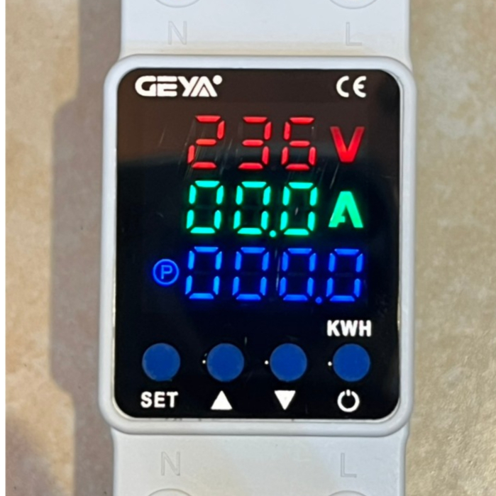 ชิโนทามเมอร์ 80A 220v ตัวป้องกันแรงดันไฟAC ไฟตก ไฟเกิน แสดงค่า Volt ...