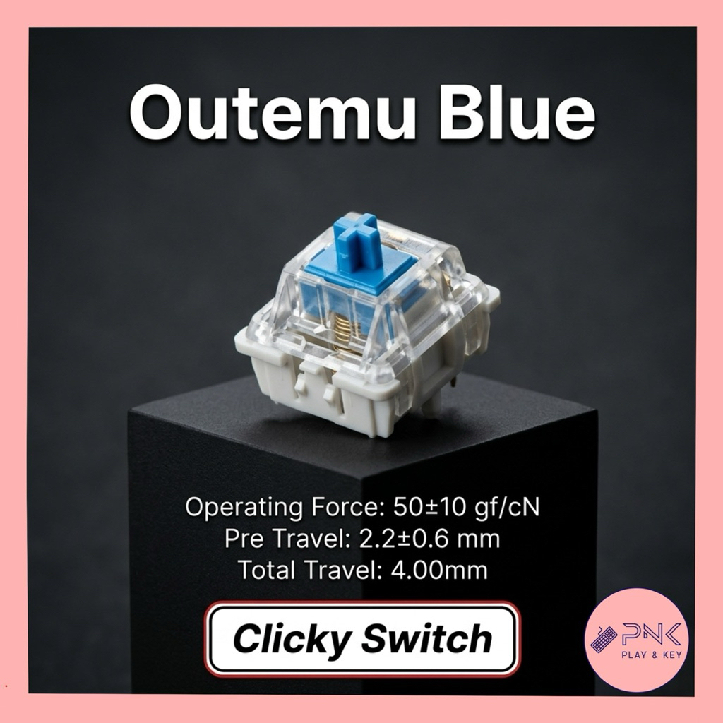 [แพค 10 ตัว ส่งไว] Outemu Switch มีครบทุกสี Red Blue Brown Golden ...