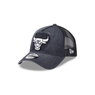 หมวกแก๊ป New Era รุ่น Chicago Bulls Washed Denim Black 9Forty A-Frame Trucker Cap
