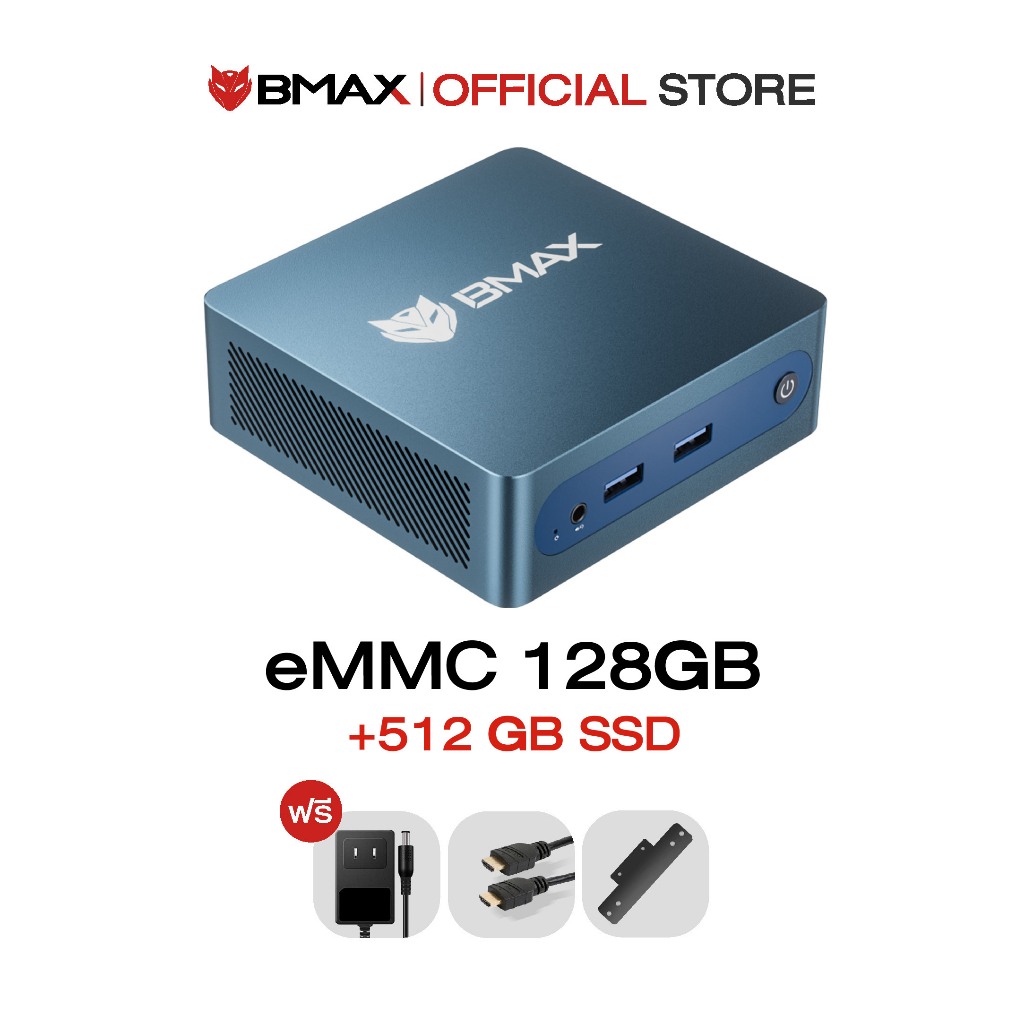 🇹🇭 (2026) BMAX B1 Plus Mini Pc│RAM 6GB / SSD 128GB eMMC│Intel