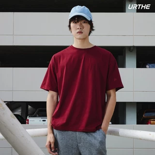 URTHE - เสื้อยืด แขนสั้น รุ่น BASIC LIGHTWEIGHT CREW NECK T-SHIRT