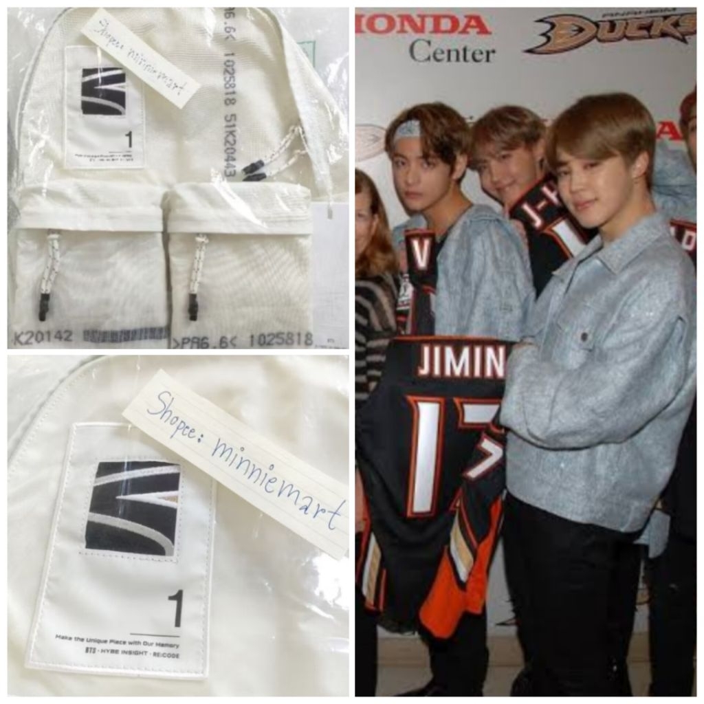 พร้อมส่ง) BTS Recode Upcycled Backpack (Jimin จีมิน) - Hybe