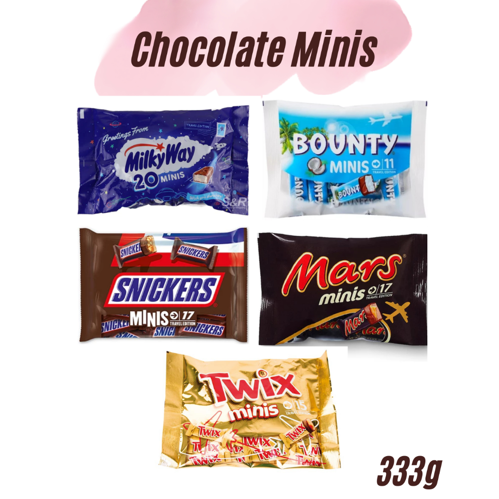 Chocolate Minis (Twix , Snickers , Mars , Bounty , milky way) น้ำหนัก ...
