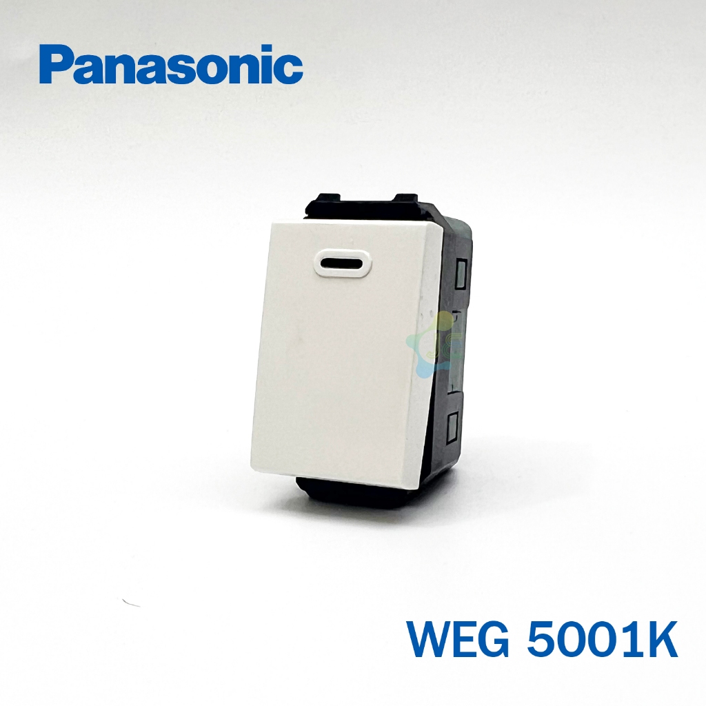 Panasonic สวิตช์ทางเดียว สีขาว WEG 5001K 16A 250VAC FULL-COLOR WIDE ...
