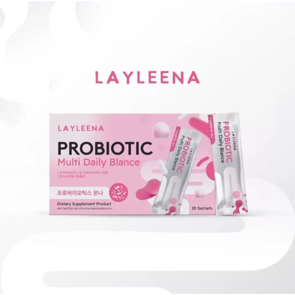 LAYLEENA UNIBALANCE โพรไบโอติก พรีไบโอติก และวิตามินเสริมสุขภาพจากเกาหลี แบบกรอกปาก