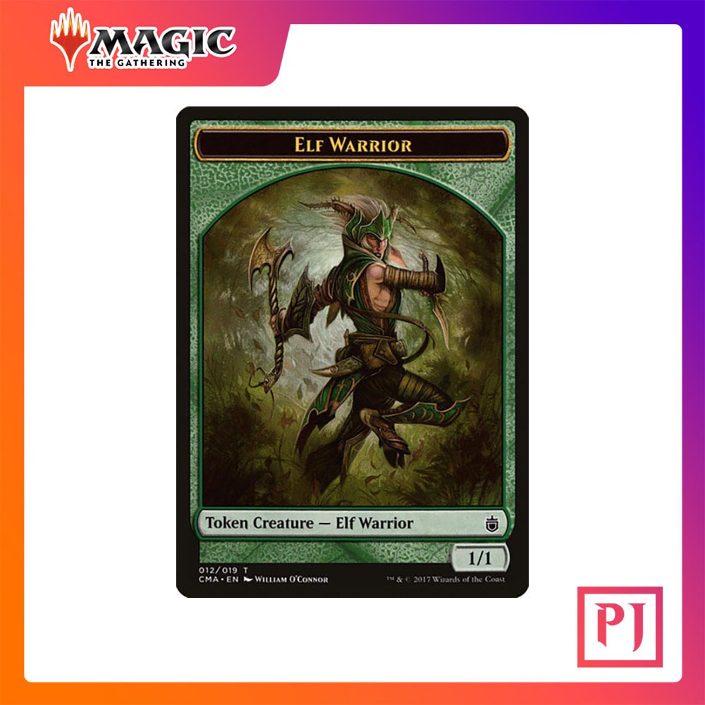 [MTG] Elf Warrior Token [CMA] [TOKEN] [COMMON] [NORMAL] [ENG] (การ์ดเม ...