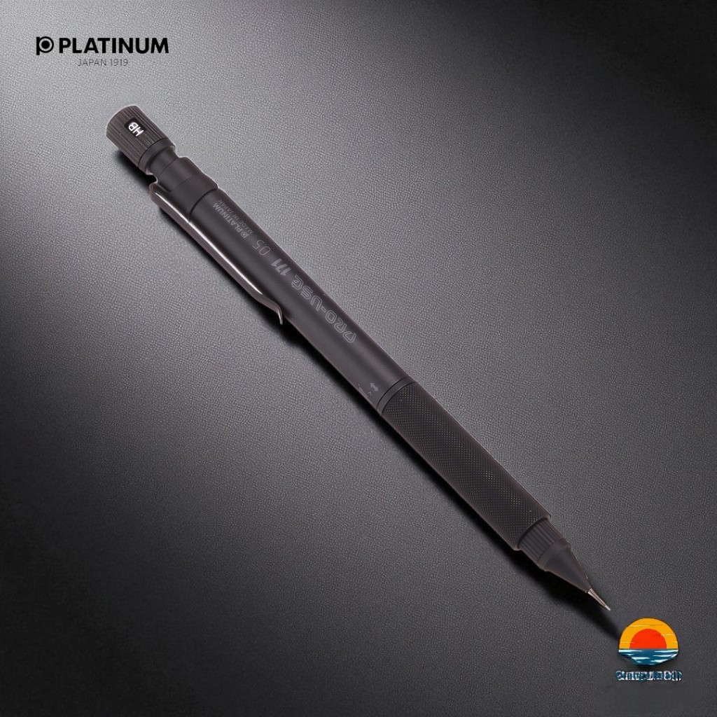 PLATINUM PRO-USE 171 Matte Black/ดินสอกลไกญี่ปุ่น/ปรับระดับการเขียนได้ ...