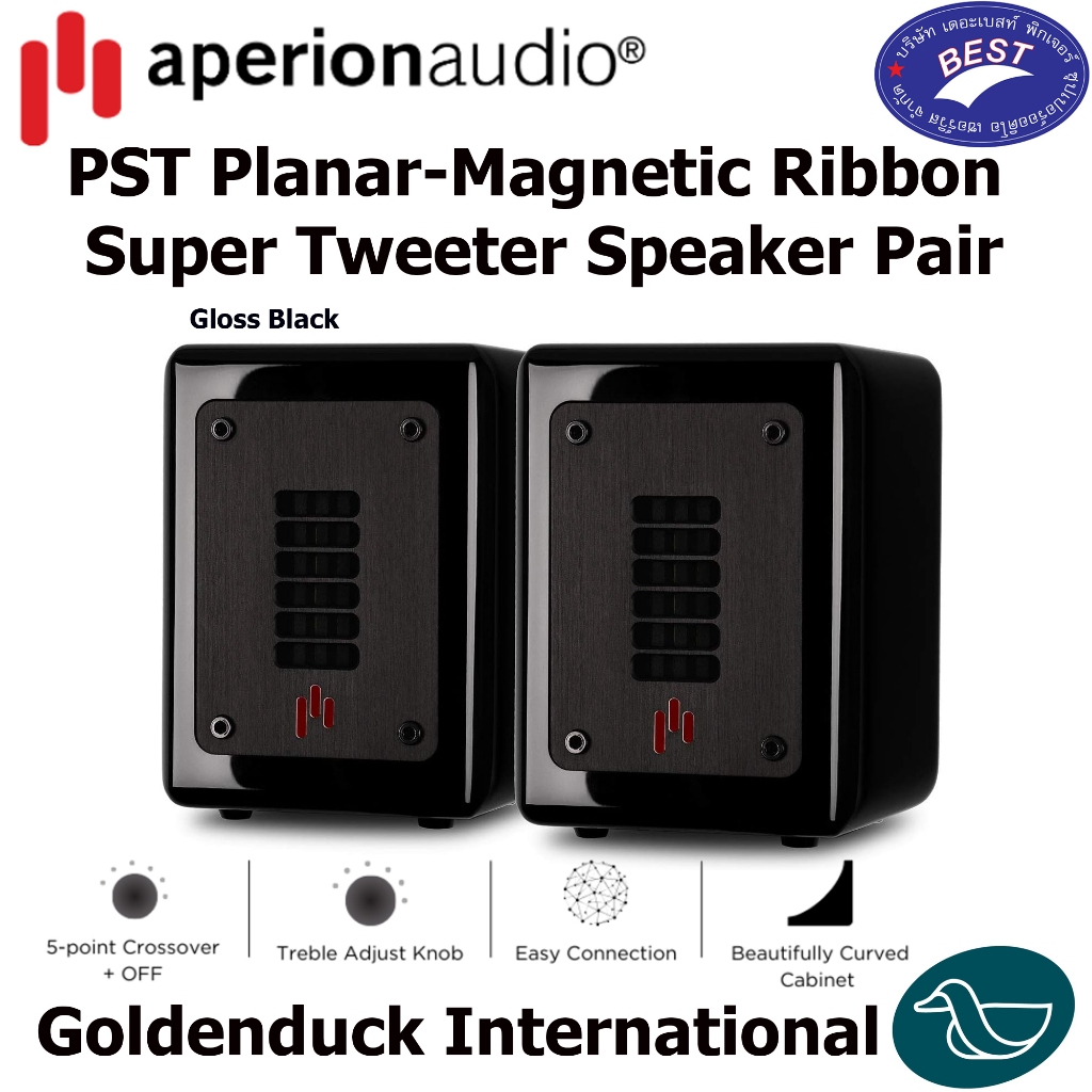 Aperion PST Planar-Magnetic Ribbon Super Tweeter Speaker Pair | Shopee ...