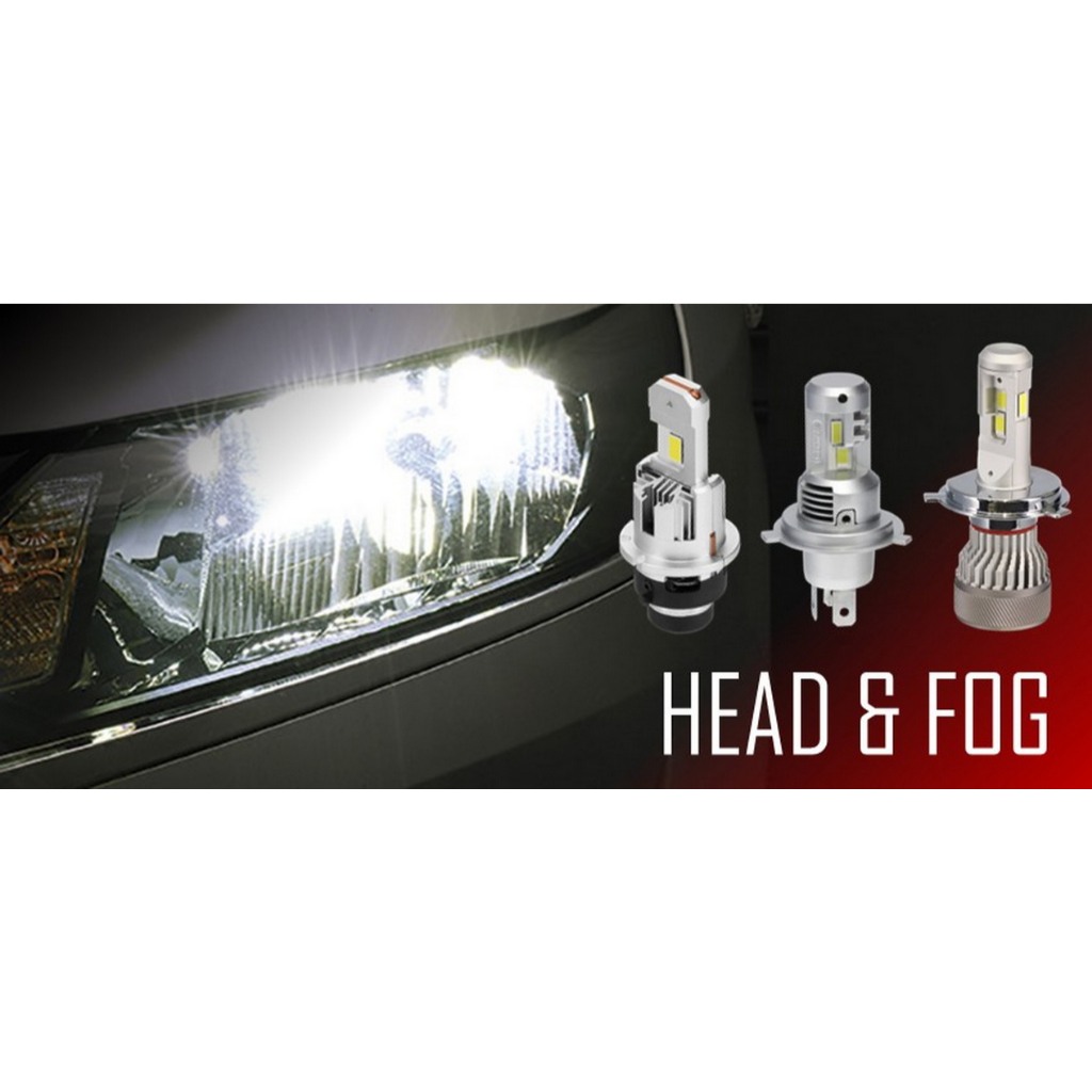 หลอดไฟหน้ารถยนต์ Carmate GIGA LED 6000K 5500lm รุ่นใหม่ปี 2023 สว่าง ...
