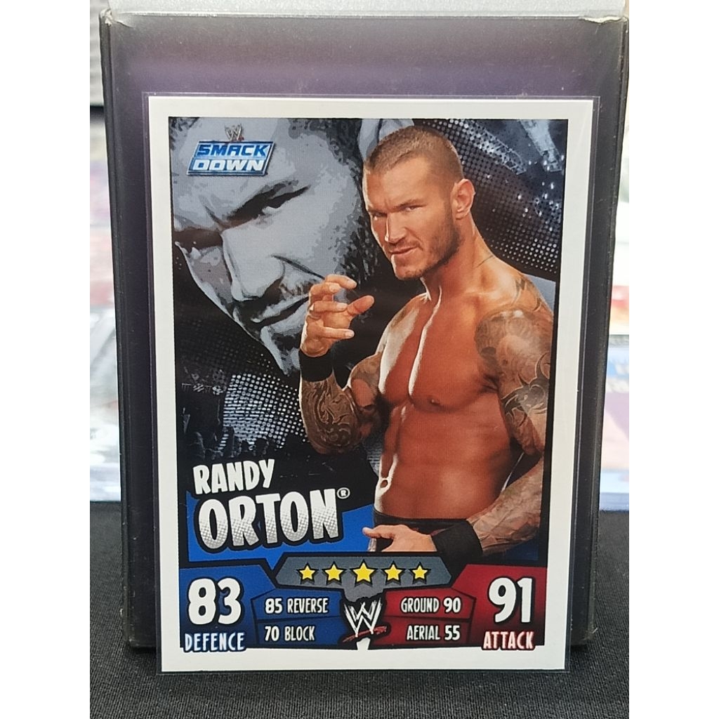 RANDY ORTON, TOPPS SLAM ATTAX RUMBLE, WWE TRADING CARD, 2011 | Shopee ...