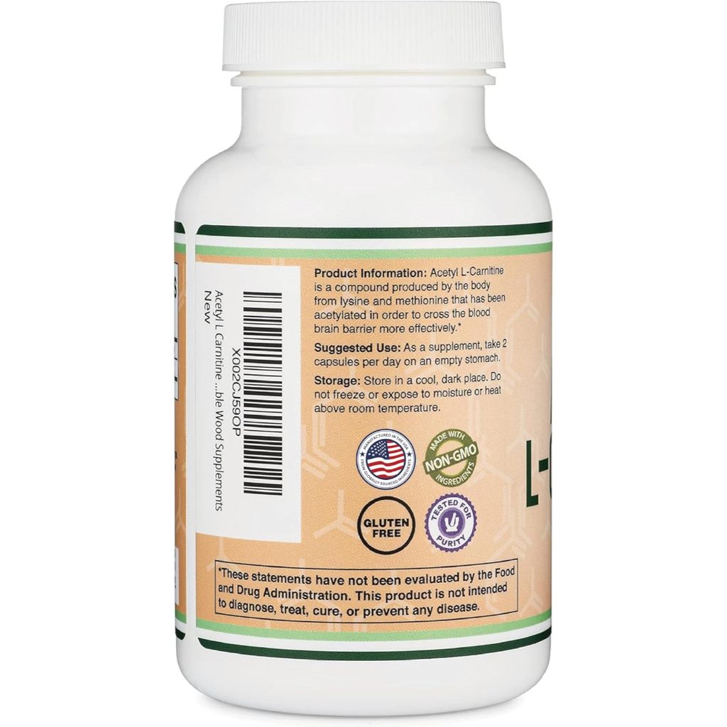 Double Wood Acetyl L-Carnitine 1000mg , 150 Capsules (No.3948)